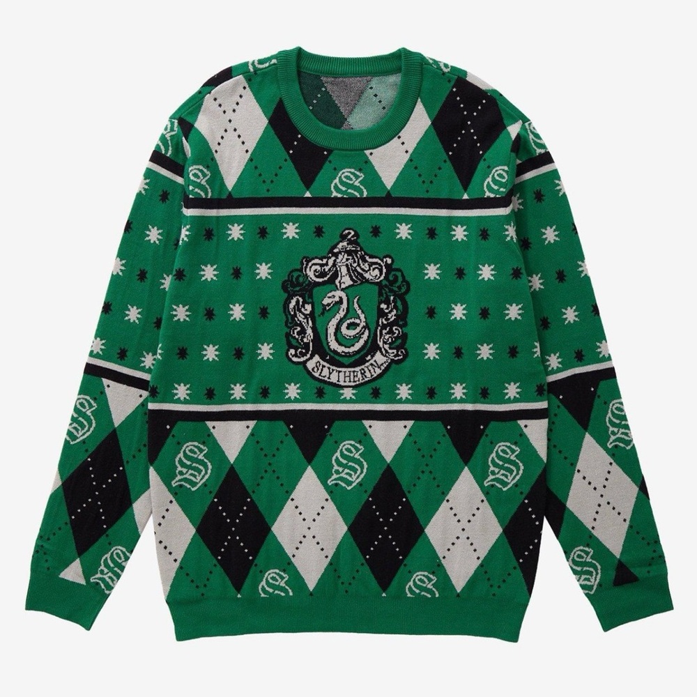 Harry Potter Slytherin Crest Holiday Sweater